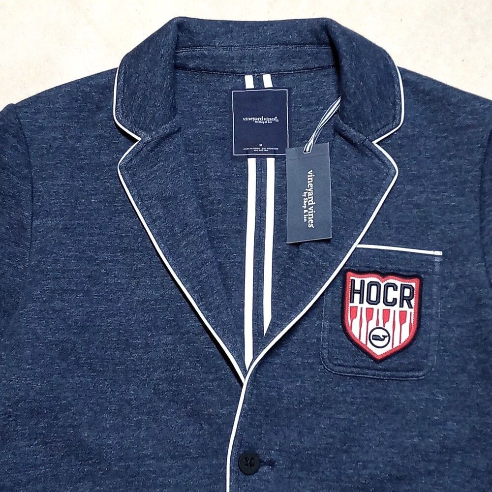 NWT Vineyard Vines HOCR Knit Cardigan Blazer MEDIUM Head of the Charles Regatta - Picture 4 of 11